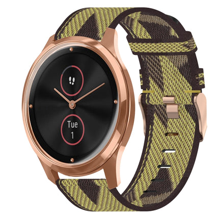 20mm Nylon Woven Watch Band, For Garmin VivoMove Luxe, For Garminmove Luxe, For Garmin VivoMove Style
