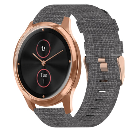 20mm Nylon Woven Watch Band, For Garmin VivoMove Luxe, For Garminmove Luxe, For Garmin VivoMove Style