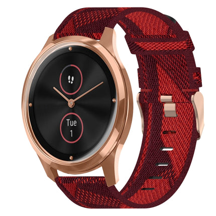 20mm Nylon Woven Watch Band, For Garmin VivoMove Luxe, For Garminmove Luxe, For Garmin VivoMove Style