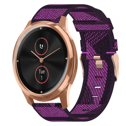 20mm Nylon Woven Watch Band, For Garmin VivoMove Luxe, For Garminmove Luxe, For Garmin VivoMove Style