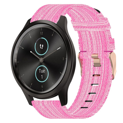 20mm Nylon Woven Watch Band, For Garmin VivoMove Luxe, For Garminmove Luxe, For Garmin VivoMove Style