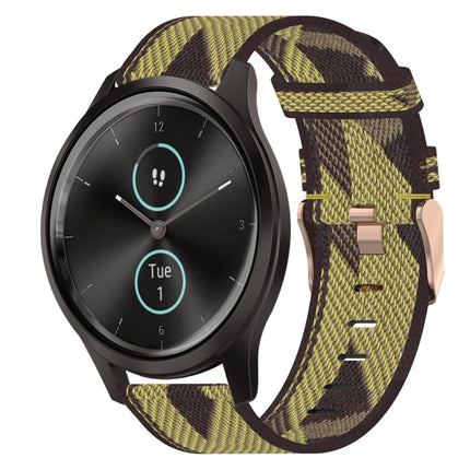 20mm Nylon Woven Watch Band, For Garmin Garminmove Style, For Garmin Vivomove, For Garmin Vivomove HR Sport