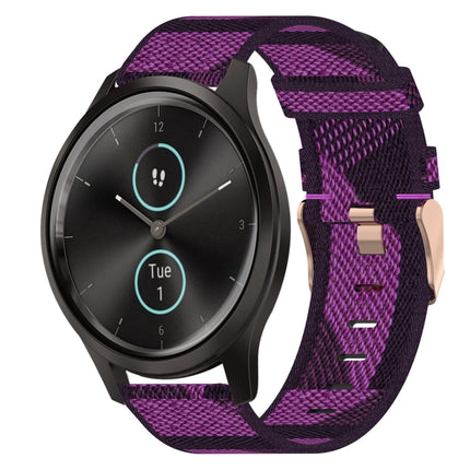 20mm Nylon Woven Watch Band, For Garmin Garminmove Style, For Garmin Vivomove, For Garmin Vivomove HR Sport