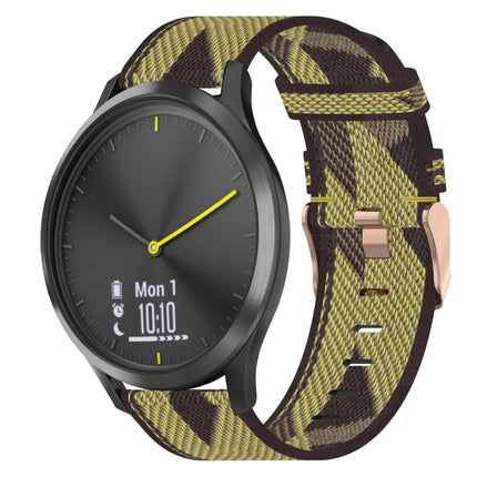 20mm Nylon Woven Watch Band, For Garmin Garminmove Style, For Garmin Vivomove, For Garmin Vivomove HR Sport