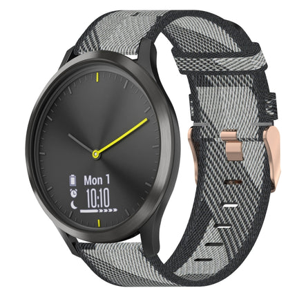 20mm Nylon Woven Watch Band, For Garmin Garminmove Style, For Garmin Vivomove, For Garmin Vivomove HR Sport