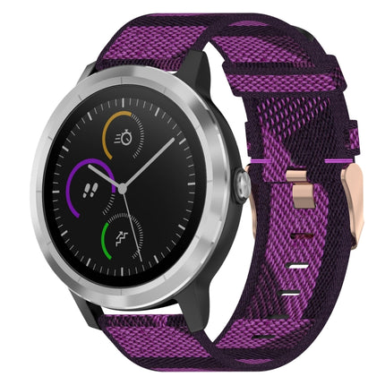 20mm Nylon Woven Watch Band, For Garmin Vivoactive 3, For Garmin Vivoactive3 Music, For Garmin Forerunner 245
