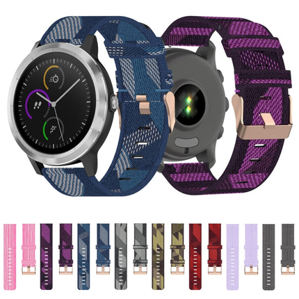20mm Nylon Woven Watch Band, For Garmin Vivoactive 3, For Garmin Vivoactive3 Music, For Garmin Forerunner 245