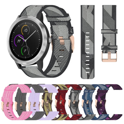 20mm Nylon Woven Watch Band, For Garmin Vivoactive 3, For Garmin Vivoactive3 Music, For Garmin Forerunner 245