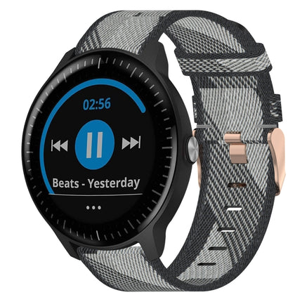 20mm Nylon Woven Watch Band, For Garmin Vivoactive 3, For Garmin Vivoactive3 Music, For Garmin Forerunner 245