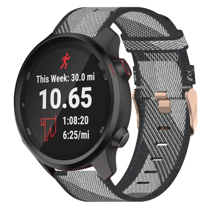 20mm Nylon Woven Watch Band, For Garmin Vivoactive 3, For Garmin Vivoactive3 Music, For Garmin Forerunner 245