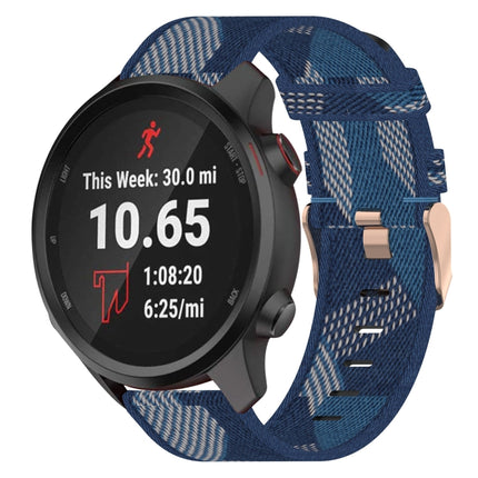 20mm Nylon Woven Watch Band, For Garmin Vivoactive 3, For Garmin Vivoactive3 Music, For Garmin Forerunner 245