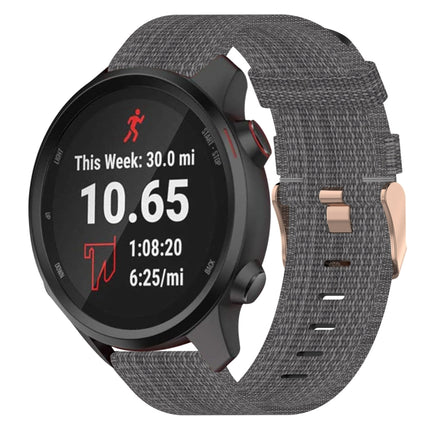 20mm Nylon Woven Watch Band, For Garmin Vivoactive 3, For Garmin Vivoactive3 Music, For Garmin Forerunner 245