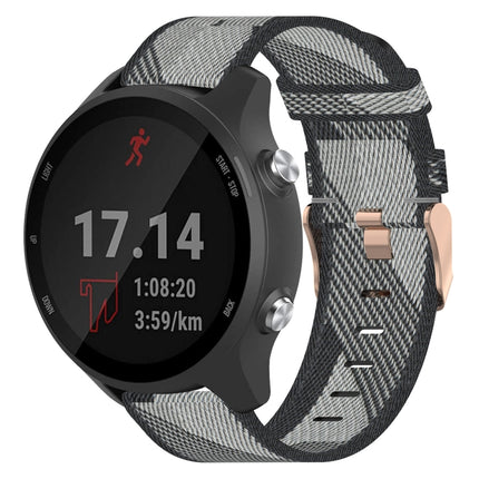 20mm Nylon Woven Watch Band, For Garmin Forerunner 245 Music, For Garmin Forerunner 645, For Garmin Forerunner 645 Music