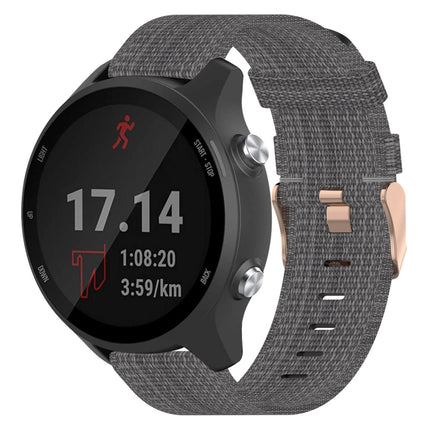 20mm Nylon Woven Watch Band, For Garmin Forerunner 245 Music, For Garmin Forerunner 645, For Garmin Forerunner 645 Music