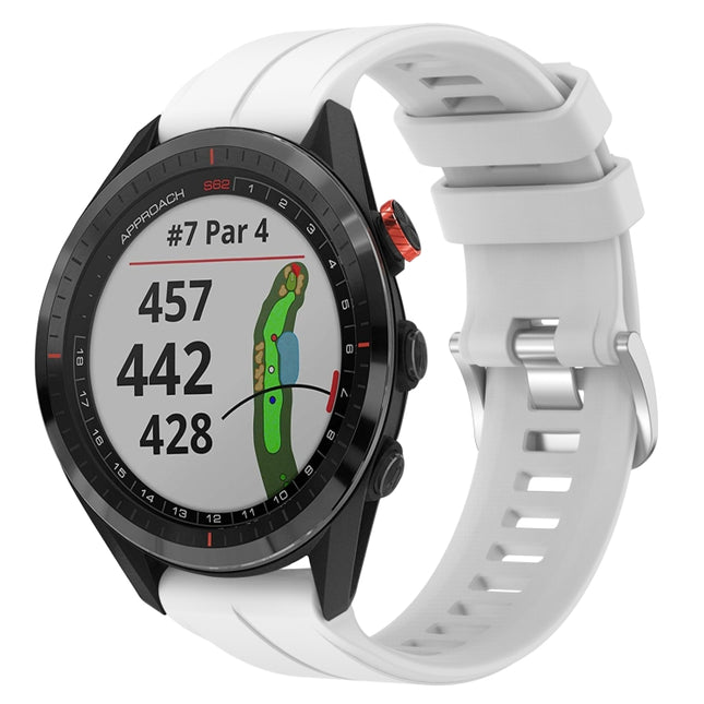 22mm Solid Color Silicone Watch Band, For Garmin Approach S62, For Garmin Approach S60