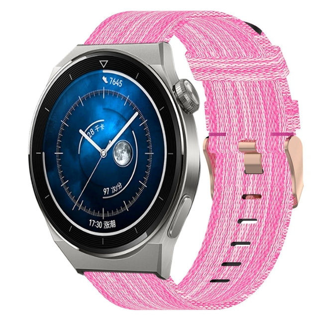 22mm Nylon Woven Watch Band, For Huawei Watch GT3 Pro 46mm, For Huawei Watch GT3 46mm, For Huawei Watch GT Runner