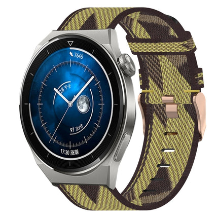 22mm Nylon Woven Watch Band, For Huawei Watch GT3 Pro 46mm, For Huawei Watch GT3 46mm, For Huawei Watch GT Runner