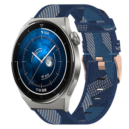 22mm Nylon Woven Watch Band, For Huawei Watch GT3 Pro 46mm, For Huawei Watch GT3 46mm, For Huawei Watch GT Runner