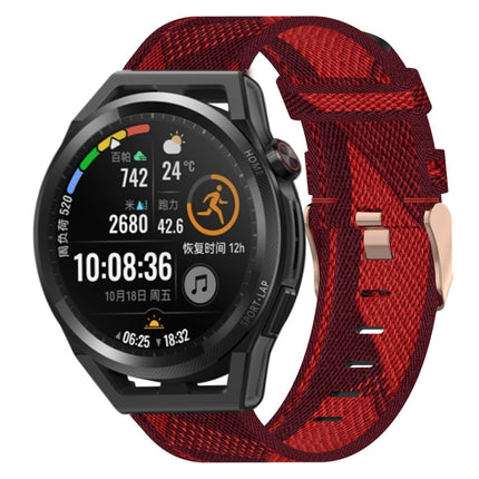 22mm Nylon Woven Watch Band, For Huawei Watch GT3 Pro 46mm, For Huawei Watch GT3 46mm, For Huawei Watch GT Runner