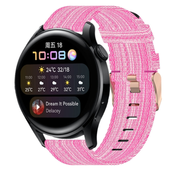 22mm Nylon Woven Watch Band, For Huawei Watch 3, For Huawei Watch 3 Pro, For Huawei GT2 Pro