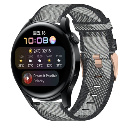 22mm Nylon Woven Watch Band, For Huawei Watch 3, For Huawei Watch 3 Pro, For Huawei GT2 Pro