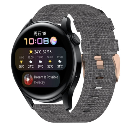 22mm Nylon Woven Watch Band, For Huawei Watch 3, For Huawei Watch 3 Pro, For Huawei GT2 Pro