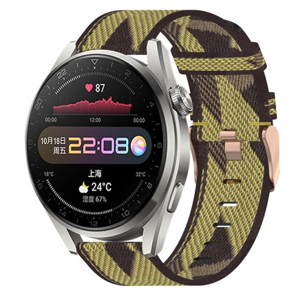 22mm Nylon Woven Watch Band, For Huawei Watch 3, For Huawei Watch 3 Pro, For Huawei GT2 Pro
