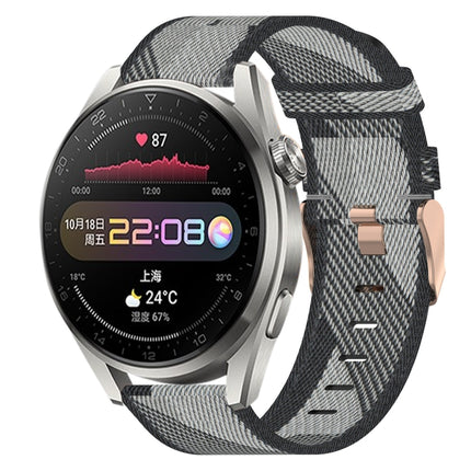 22mm Nylon Woven Watch Band, For Huawei Watch 3, For Huawei Watch 3 Pro, For Huawei GT2 Pro