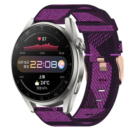 22mm Nylon Woven Watch Band, For Huawei Watch 3, For Huawei Watch 3 Pro, For Huawei GT2 Pro