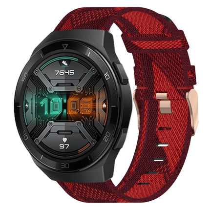 22mm Nylon Woven Watch Band, For Huawei Watch GT 2E, For Huawei GT2 46mm, For Honor Watch GS 3