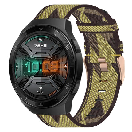 22mm Nylon Woven Watch Band, For Huawei Watch GT 2E, For Huawei GT2 46mm, For Honor Watch GS 3