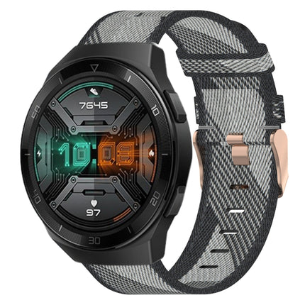 22mm Nylon Woven Watch Band, For Huawei Watch GT 2E, For Huawei GT2 46mm, For Honor Watch GS 3