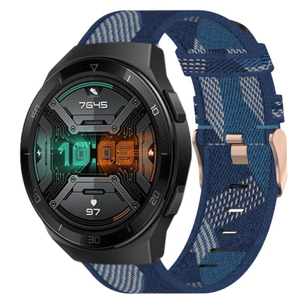 22mm Nylon Woven Watch Band, For Huawei Watch GT 2E, For Huawei GT2 46mm, For Honor Watch GS 3