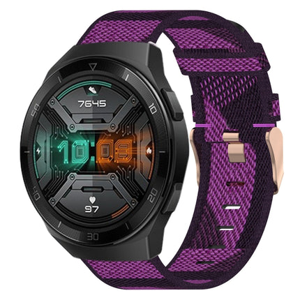 22mm Nylon Woven Watch Band, For Huawei Watch GT 2E, For Huawei GT2 46mm, For Honor Watch GS 3