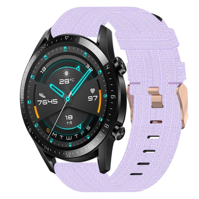 22mm Nylon Woven Watch Band, For Huawei Watch GT 2E, For Huawei GT2 46mm, For Honor Watch GS 3