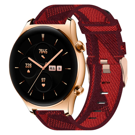 22mm Nylon Woven Watch Band, For Huawei Watch GT 2E, For Huawei GT2 46mm, For Honor Watch GS 3