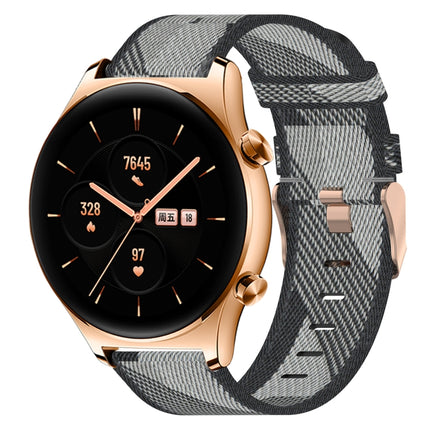 22mm Nylon Woven Watch Band, For Huawei Watch GT 2E, For Huawei GT2 46mm, For Honor Watch GS 3