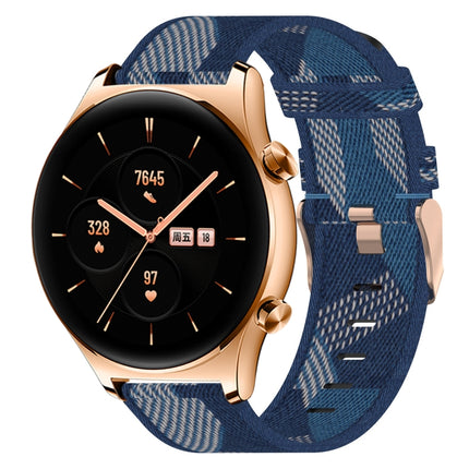 22mm Nylon Woven Watch Band, For Huawei Watch GT 2E, For Huawei GT2 46mm, For Honor Watch GS 3