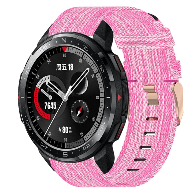 22mm Nylon Woven Watch Band, For Honor Watch GS Pro, For Honor MagicWatch 2 46mm, For Honor Watch Dream