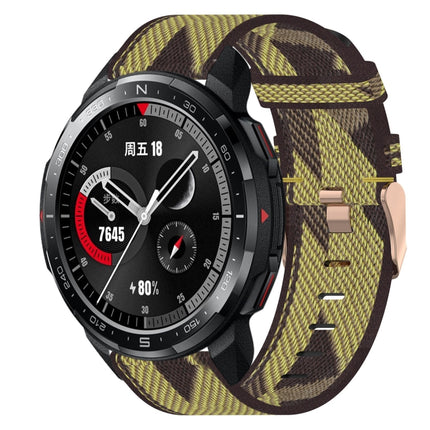 22mm Nylon Woven Watch Band, For Honor Watch GS Pro, For Honor MagicWatch 2 46mm, For Honor Watch Dream