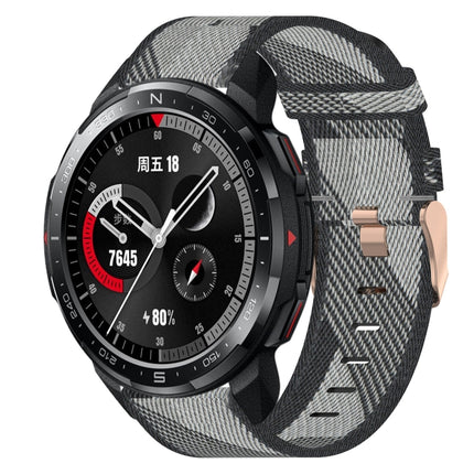 22mm Nylon Woven Watch Band, For Honor Watch GS Pro, For Honor MagicWatch 2 46mm, For Honor Watch Dream