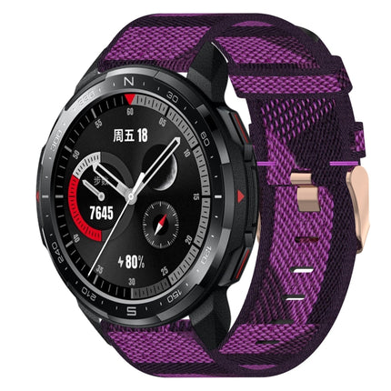 22mm Nylon Woven Watch Band, For Honor Watch GS Pro, For Honor MagicWatch 2 46mm, For Honor Watch Dream