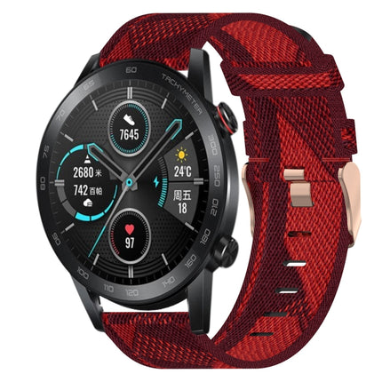 22mm Nylon Woven Watch Band, For Honor Watch GS Pro, For Honor MagicWatch 2 46mm, For Honor Watch Dream