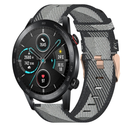 22mm Nylon Woven Watch Band, For Honor Watch GS Pro, For Honor MagicWatch 2 46mm, For Honor Watch Dream