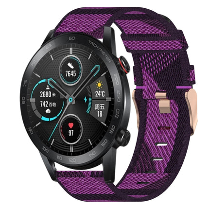 22mm Nylon Woven Watch Band, For Honor Watch GS Pro, For Honor MagicWatch 2 46mm, For Honor Watch Dream