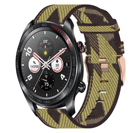 22mm Nylon Woven Watch Band, For Honor Watch GS Pro, For Honor MagicWatch 2 46mm, For Honor Watch Dream