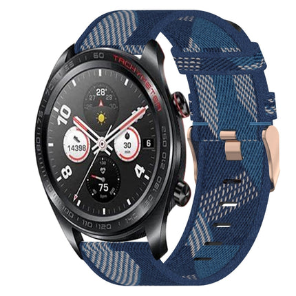 22mm Nylon Woven Watch Band, For Honor Watch GS Pro, For Honor MagicWatch 2 46mm, For Honor Watch Dream