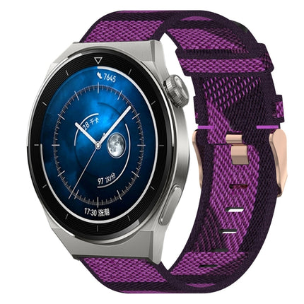 20mm Nylon Woven Watch Band, For Huawei Watch GT3 Pro 43mm, For Huawei Watch GT3 42mm, For Huawei Watch GT2 42mm