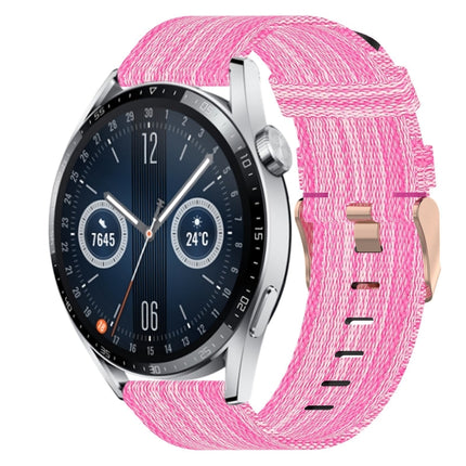 20mm Nylon Woven Watch Band, For Huawei Watch GT3 Pro 43mm, For Huawei Watch GT3 42mm, For Huawei Watch GT2 42mm