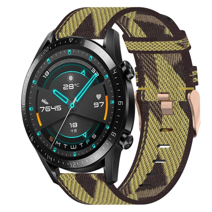 20mm Nylon Woven Watch Band, For Huawei Watch GT3 Pro 43mm, For Huawei Watch GT3 42mm, For Huawei Watch GT2 42mm